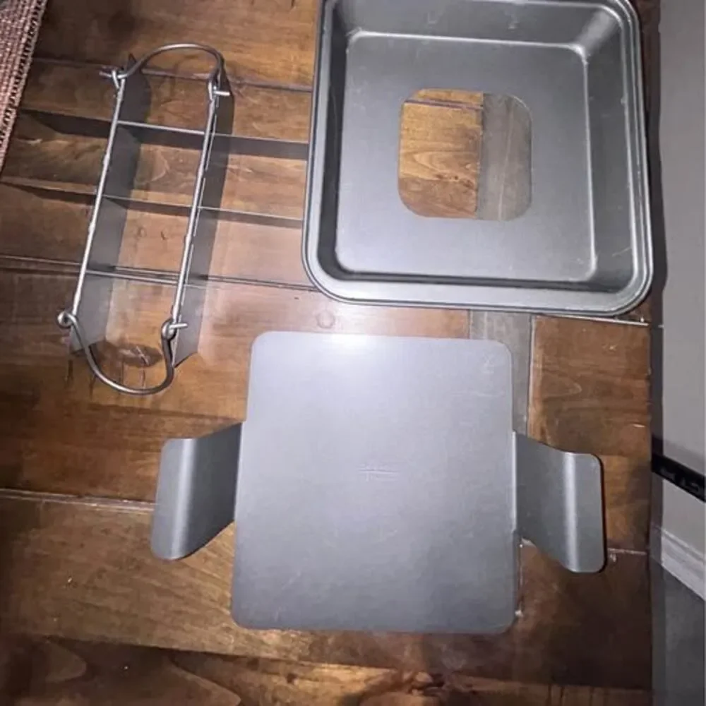 Chicago Metallic 3 Piece Mini Loaf Brownie Pan with Divider & Lift-Out Tray Nons